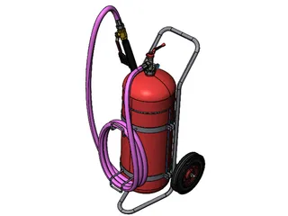 Foam Extinguisher 50L 3D Model preview