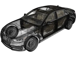 Genesis G90 (2017) 3D Model preview