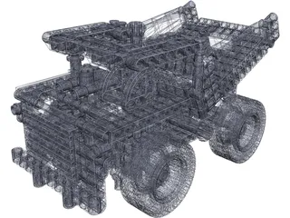 Lego Technic 42035 Mining Truck (2015) 3D Model preview