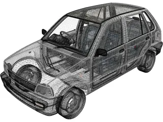 Suzuki Maruti 800 (1986) 3D Model preview