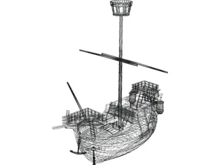 Ship 3D Model preview