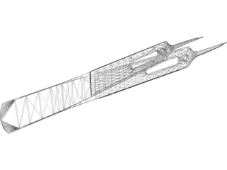 Forceps for Eye Surgery 3D Model preview