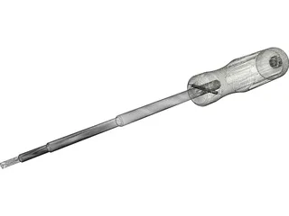 Hexagonal Screwdriver 3D Model preview