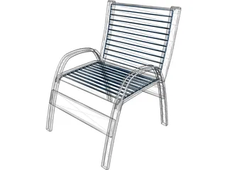 Beach Chair 3D Model preview