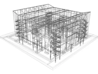 Pavillion Sevilla 3D Model preview