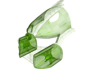 Bionicle Kanohi Miru Nuva Mask 3D Model preview