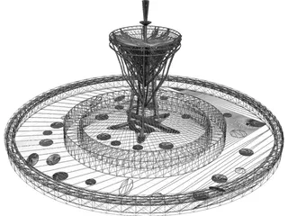 Big Fountain Model 3D Model preview