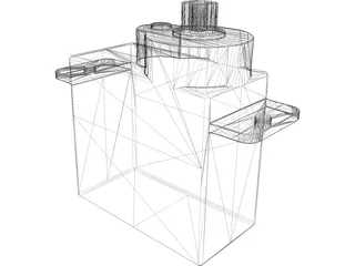 RC HS-55 Servo 3D Model preview