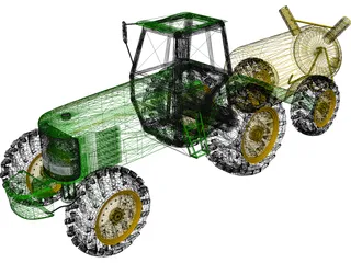 Tractor 3D Model preview