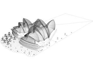 Syndey Opera House 3D Model preview