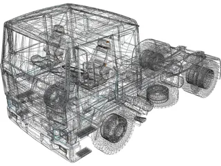 Volvo F12 3D Model preview