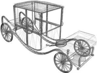 Royal Wagon 3D Model preview