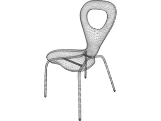TV Chair 3D Model preview