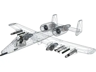 A-10 Warthog 3D Model preview