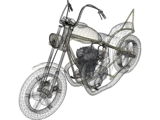 Motorcycle 3D Model preview