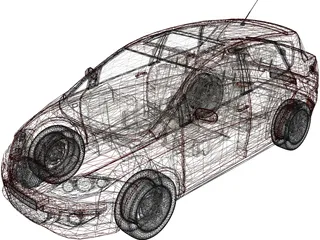 Seat Toledo 3D Model preview