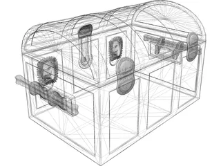Treasure Chest 3D Model preview