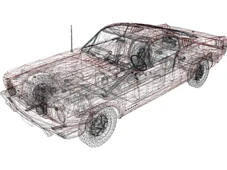 Ford Mustang (1965) 3D Model preview