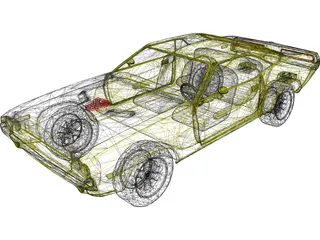 Chevrolet Camaro (1969) 3D Model preview
