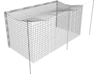 Soccer Goal 3D Model preview