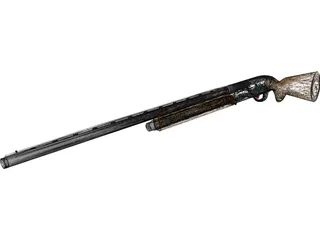 Winchester 1400 Shotgun 3D Model preview