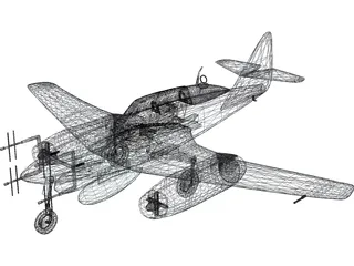 Messerschmidt Me 262 3D Model preview