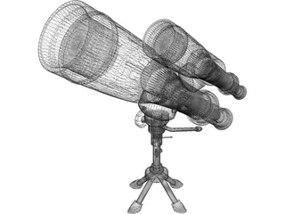 Telescope 3D Model preview