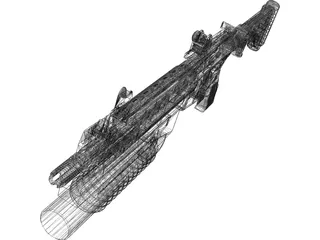 Lr3000 Assault Rifle 3D Model preview