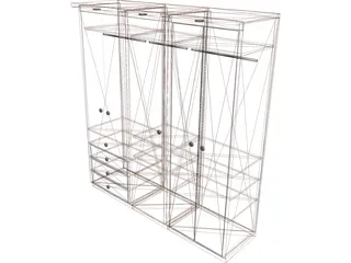 Closet 3D Model preview