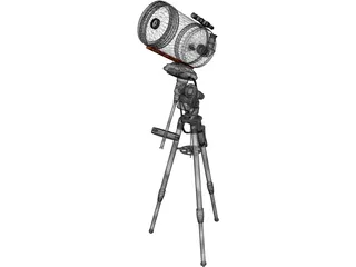 Telescope Celestron 3D Model preview