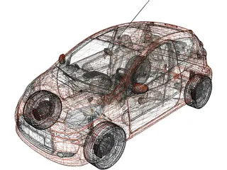Citroen C1 (2010) 3D Model preview