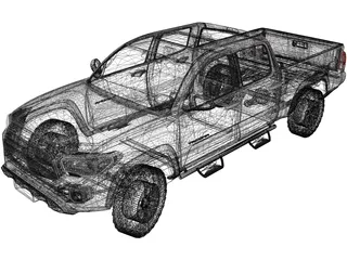 Toyota Tacoma (2020) 3D Model preview