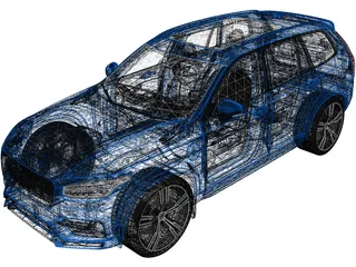 Volvo XC90 Design (2019) 3D Model preview