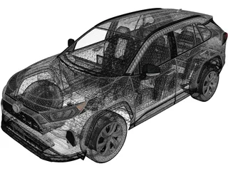 Toyota RAV4 LE (2019) 3D Model preview