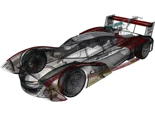 Tata Lemans LMP1 Concept 3D Model preview