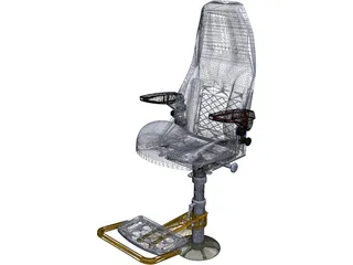 Command Ship Chair 3D Model preview