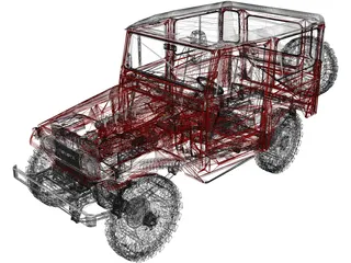 Toyota Land Cruiser FJ40 3D Model preview