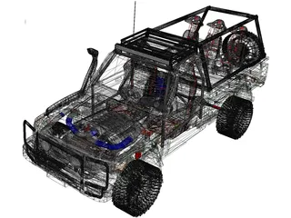 Toyota Land Cruiser FJ40 [Modified] 3D Model preview