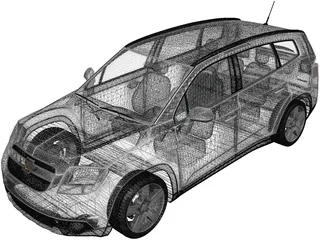 Chevrolet Orlando (2010) 3D Model preview