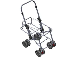 Stroller 3D Model preview