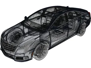Cadillac XTS (2019) 3D Model preview