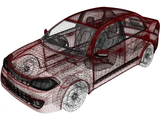 Proton Saga FLX (2003) 3D Model preview
