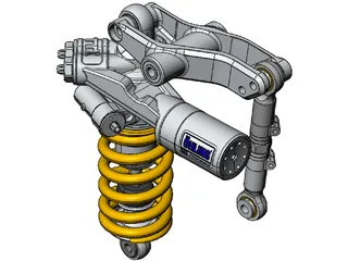 Ohlins TTX Shock Ducati 1198 3D Model preview