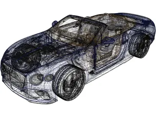 Bentley Continental GT Convertible (2020) 3D Model preview