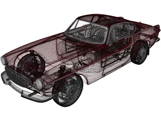 Volvo P1800 (1961) 3D Model preview