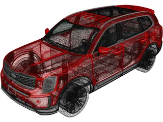 Kia Telluride (2019) 3D Model preview