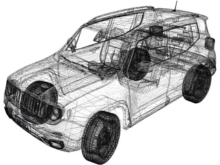 Jeep Renegade Latitude (2015) 3D Model preview