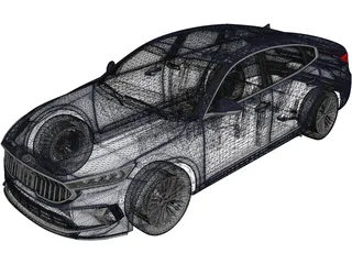 Kia Cadenza (2020) 3D Model preview
