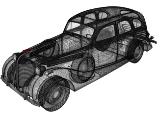 ZIS 101A (1939) 3D Model preview