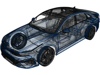 Kia K5 (2019) 3D Model preview